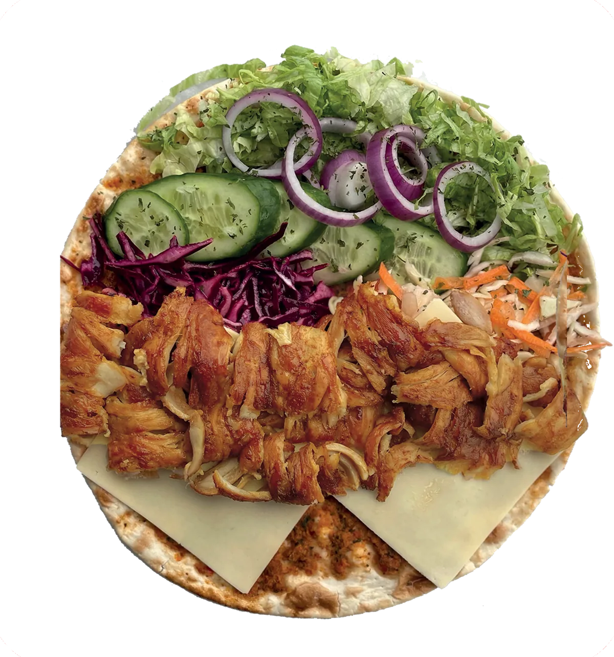 Turkse pizza met döner